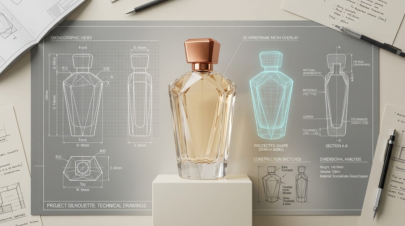 Shape Mark Perfume Silhouette Blueprints
